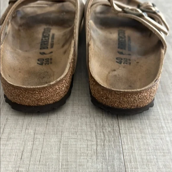 Birkenstock Taupe Triple-Strap Sandals - Picture 5 of 12